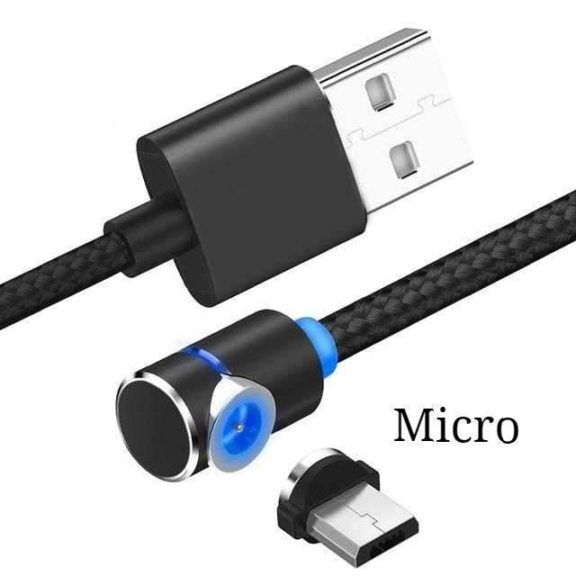 Magnetic Charging Cable 360° LED Tip - Fast Charge All Devices