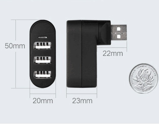 USB 2.0 Hub 4/7-Port Plug and Play Expansion for Laptop and PC
