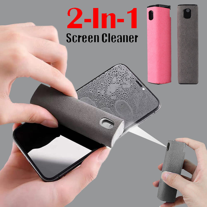 2 in 1 Screen Cleaner - Portable Smudge-Free Phone Spray