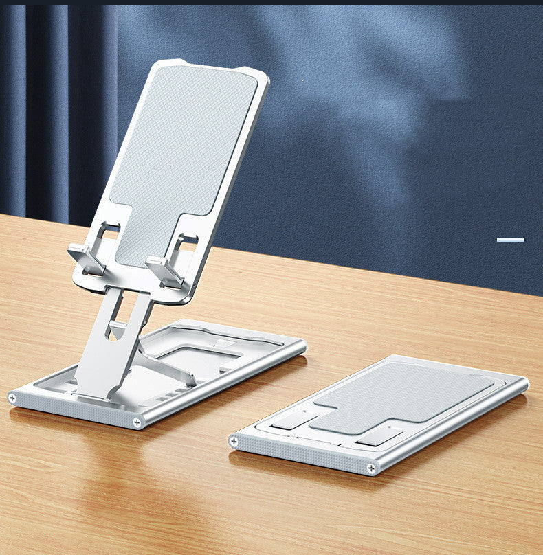 Premium Foldable Aluminum Phone Stand for Desk & On-the-Go Travel