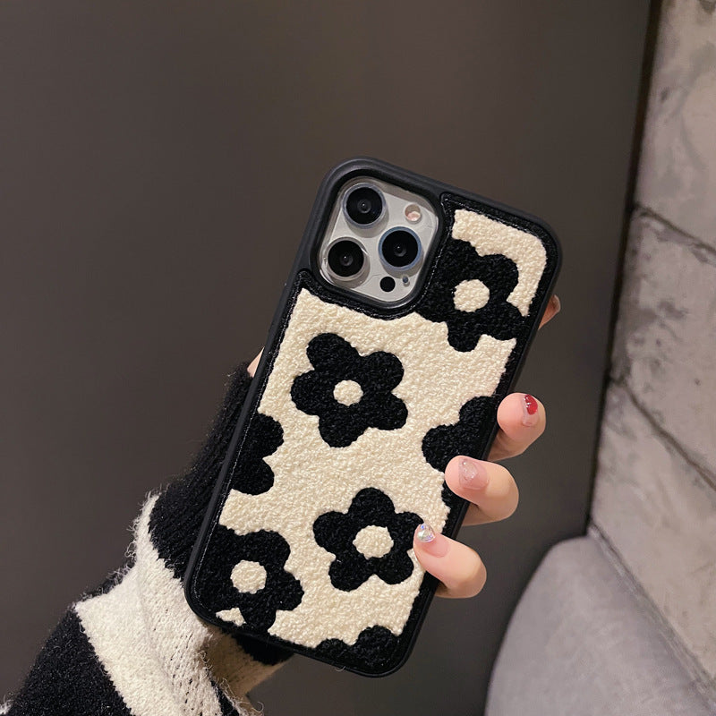 Buy Floral Plush iPhone Cases with 3D Flower Accents