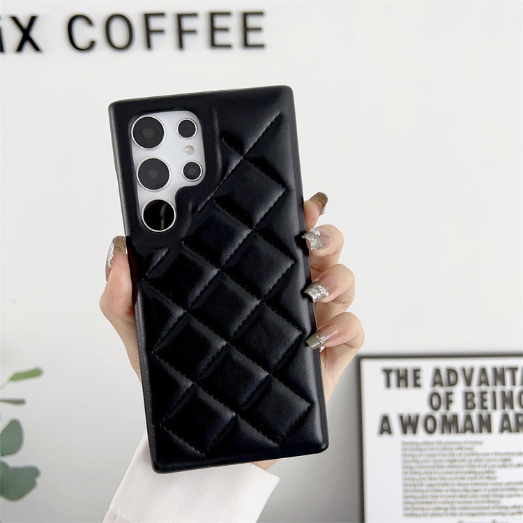 Quilted Puffer Jacket Style iPhone Case | Cozy Faux Leather Cover