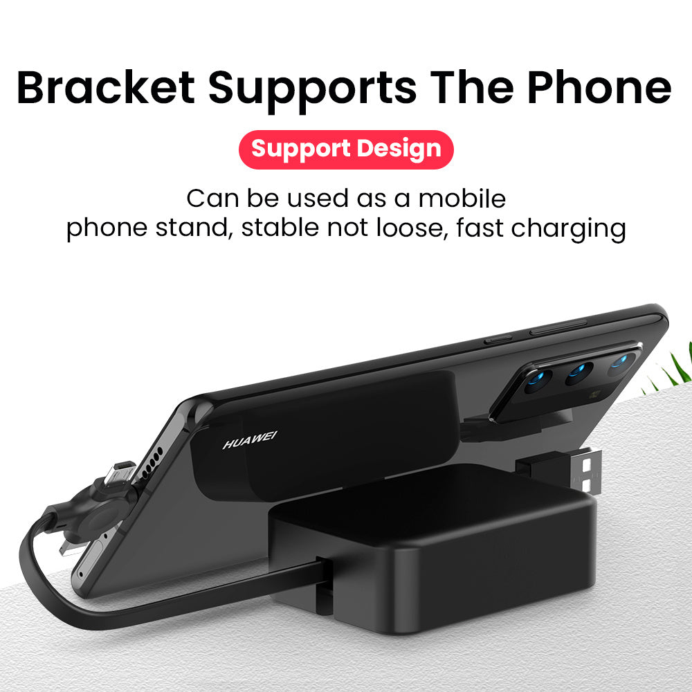 Multi Device Retractable Charging Cable — 3-in-1 charging cable