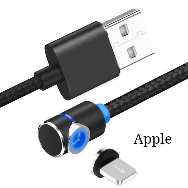Magnetic Charging Cable 360° LED Tip - Fast Charge All Devices
