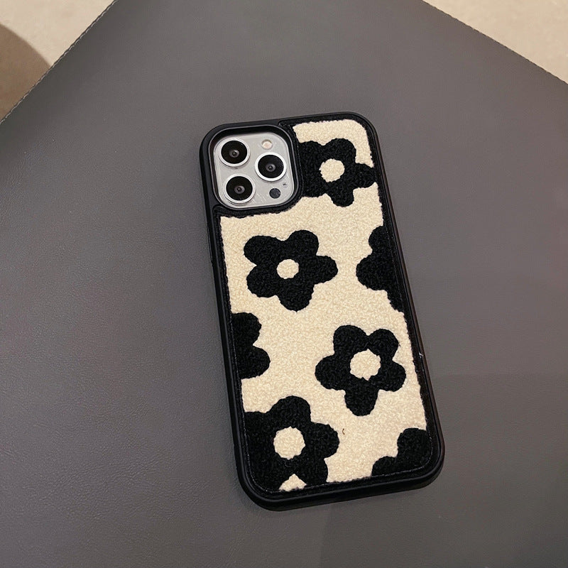 Buy Floral Plush iPhone Cases with 3D Flower Accents