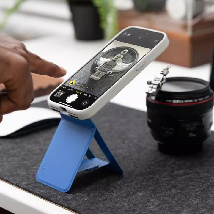 Car Air Vent Phone Holder for MagSafe Phones with MOVAS Slim Leather Magnetic Grip