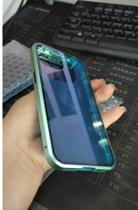 Magnetic Privacy Glass iPhone XR Case - 360° Anti-Peep Shield Protection