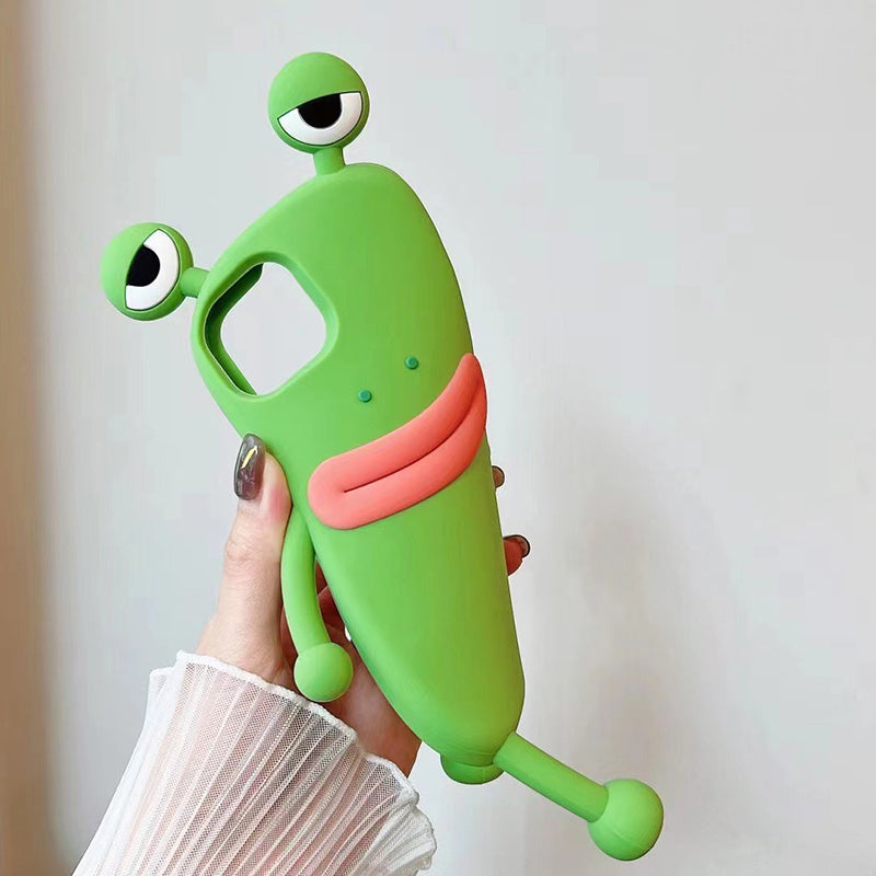 3D Cartoon Frog iPhone 12/12 Pro Case - Kawaii Phone Cover — 3D Cartoon Frog iPhone Case