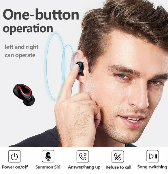 Bluetooth 5.1 Waterproof TWS Earbuds - IPX7