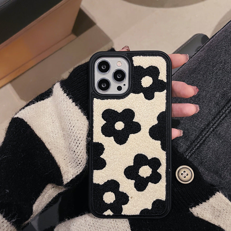 Buy Floral Plush iPhone Cases with 3D Flower Accents
