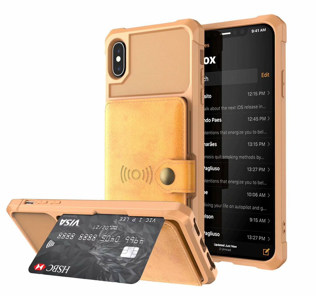 Geometric PU Leather Phone Case - Slim Protection
