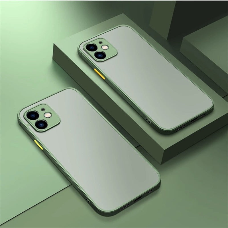 Colorful Matte Frosted iPhone Case for iPhone - 3D Acrylic Drop-Proof Cover — colorful matte frosted phone case