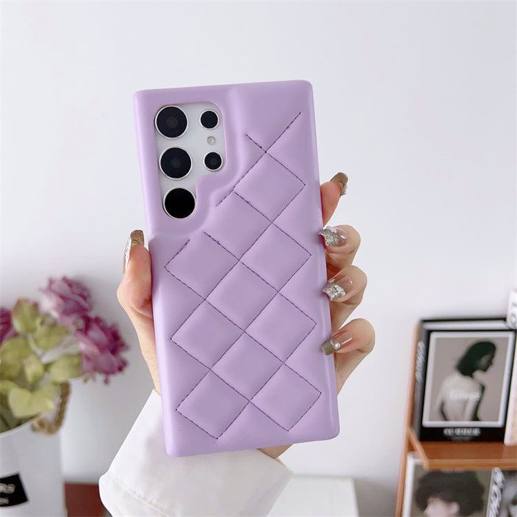 Quilted Puffer Jacket Style iPhone Case | Cozy Faux Leather Cover