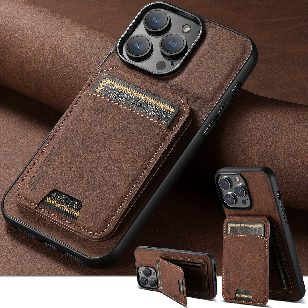 Best iPhone 16 Wallet Case with Card Holder & Kickstand - SUTENI