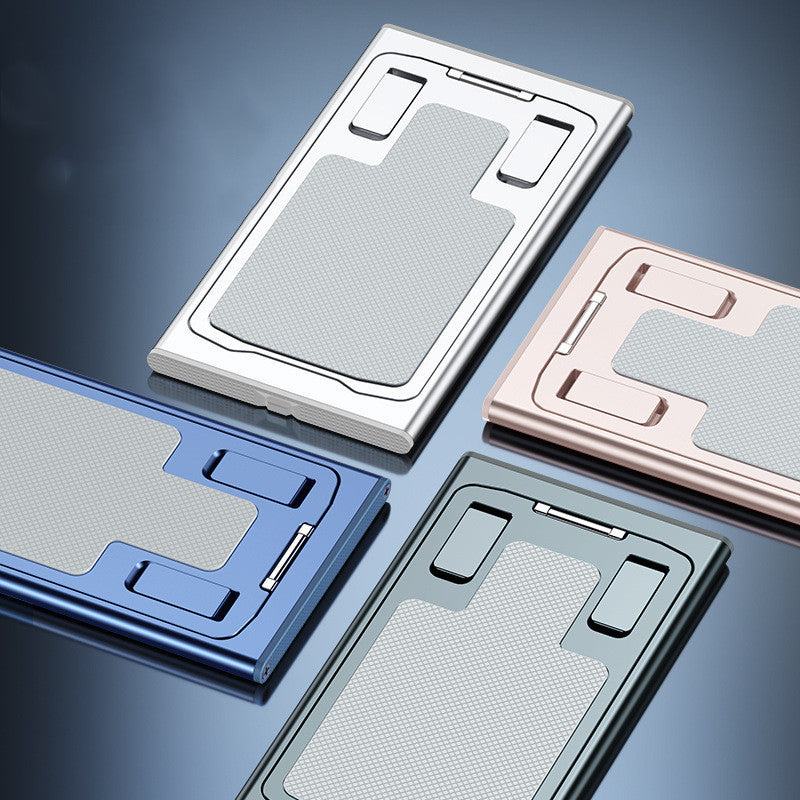 Premium Foldable Aluminum Phone Stand for Desk & On-the-Go Travel
