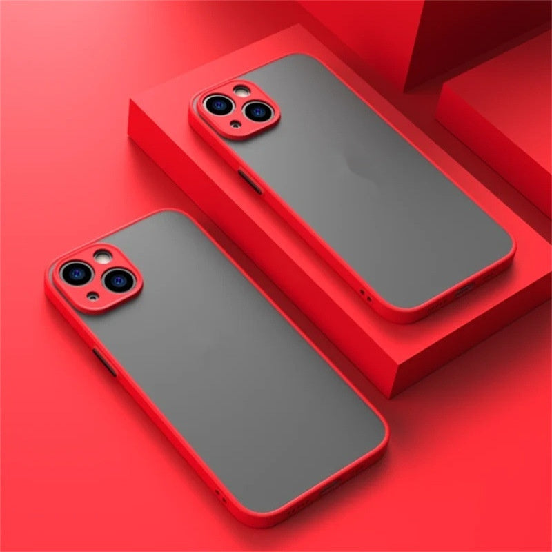 Colorful Matte Frosted iPhone Case for iPhone - 3D Acrylic Drop-Proof Cover — colorful matte frosted phone case