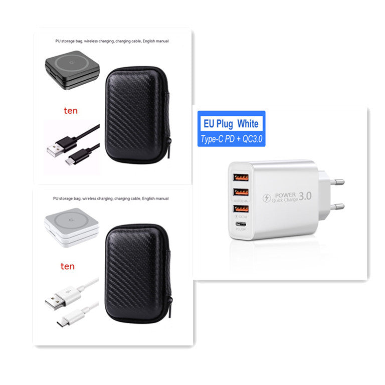3 in 1 Wireless Charger Magnetic AirPods Smartwatch Phone Charger — 3-in-1 Wireless Charger