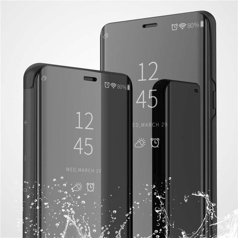 Mirror Leather Flip Case for Samsung Galaxy - Business Style Protection