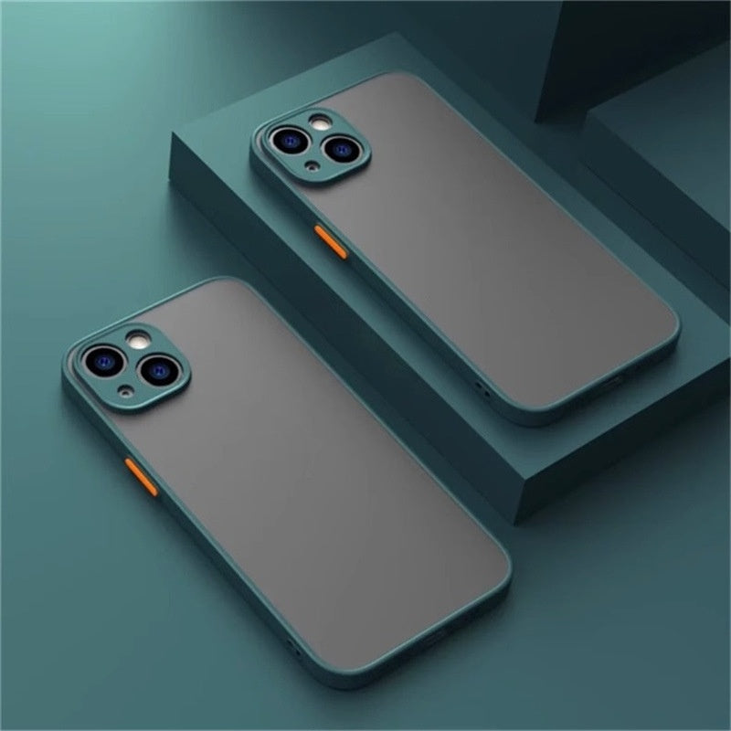Colorful Matte Frosted iPhone Case for iPhone - 3D Acrylic Drop-Proof Cover — colorful matte frosted phone case