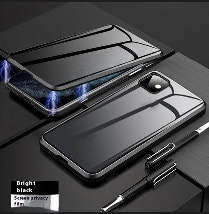 Magnetic Privacy Glass iPhone XR Case - 360° Anti-Peep Shield Protection
