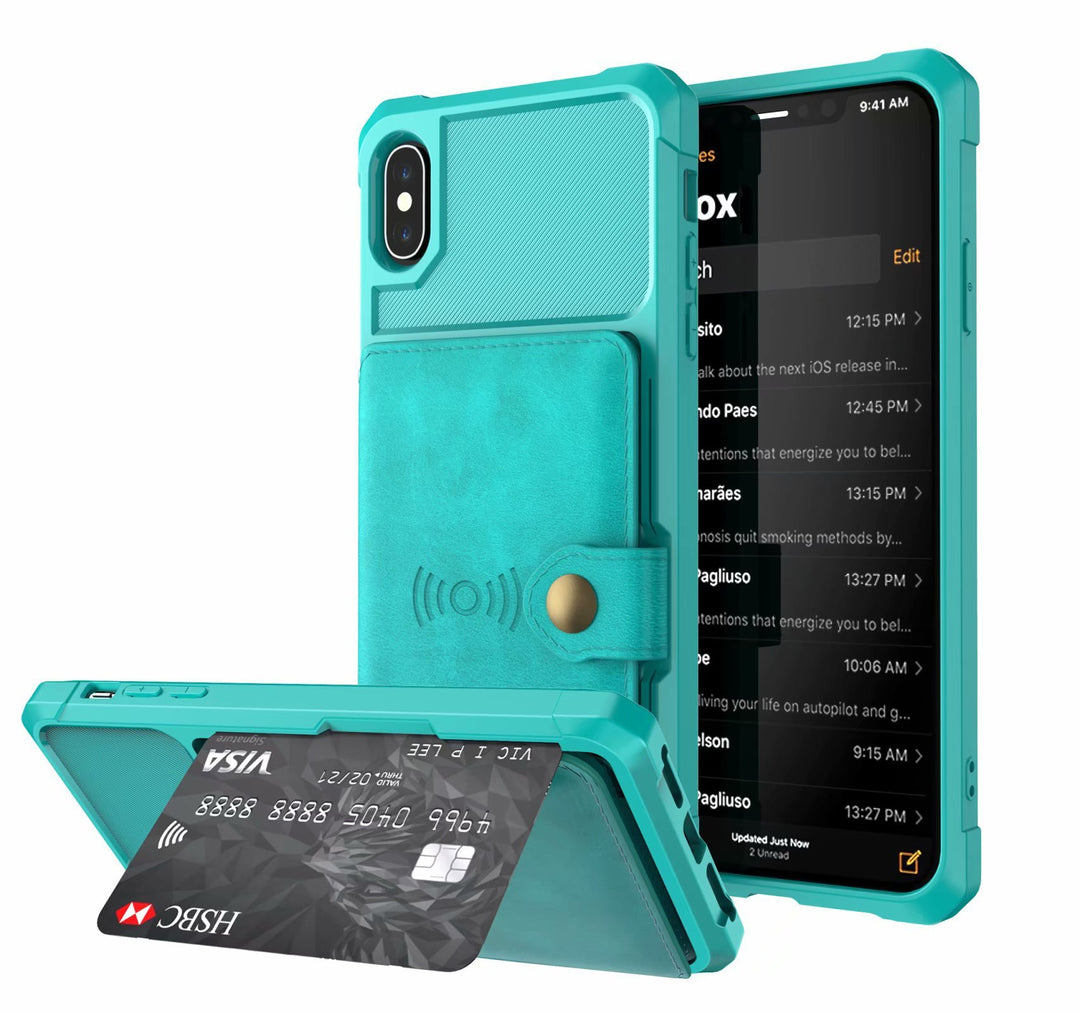 Geometric PU Leather Phone Case - Slim Protection