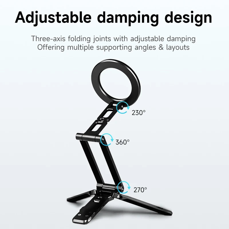 XILETU XJ-26 Magnetic Phone Tripod Arca-Swiss Foldable Vlog Desktop Mount