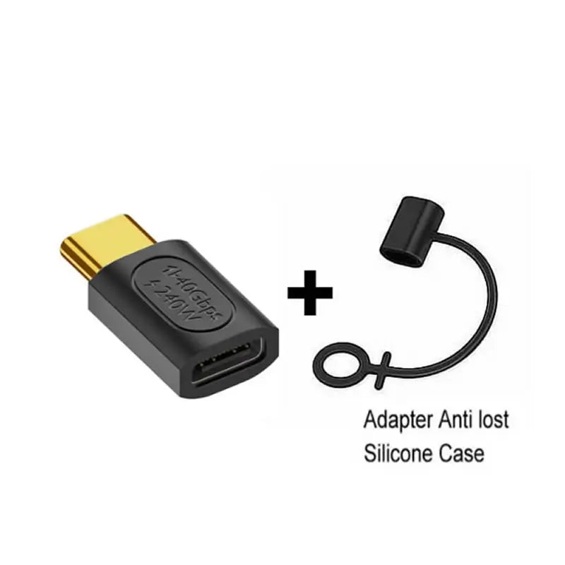 USB4 40Gbps 90° OTG USB-C Adapter | 100W 8K 60Hz Data Converter for MacBook iPad iPhone