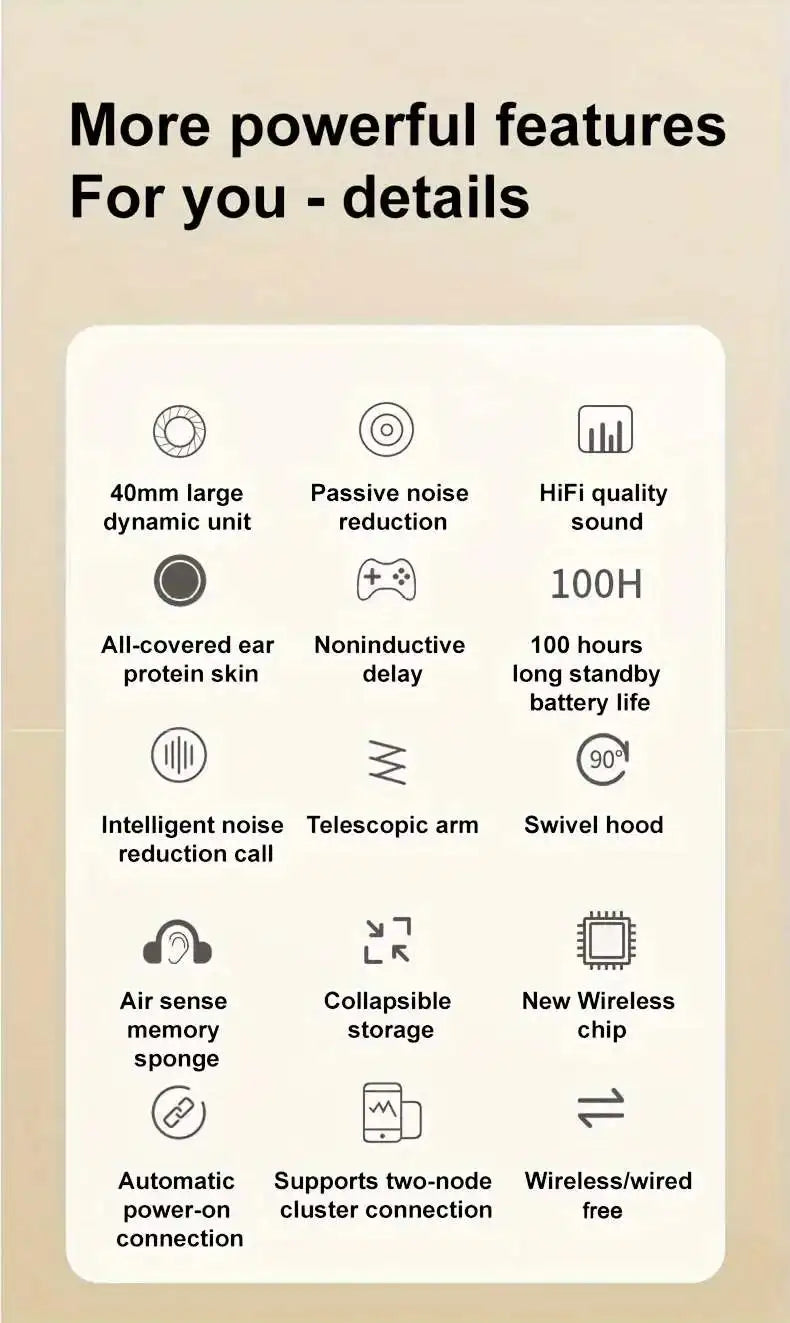 Aolon Noise Cancelling Wireless Headphones — Aolon noise cancelling headsets