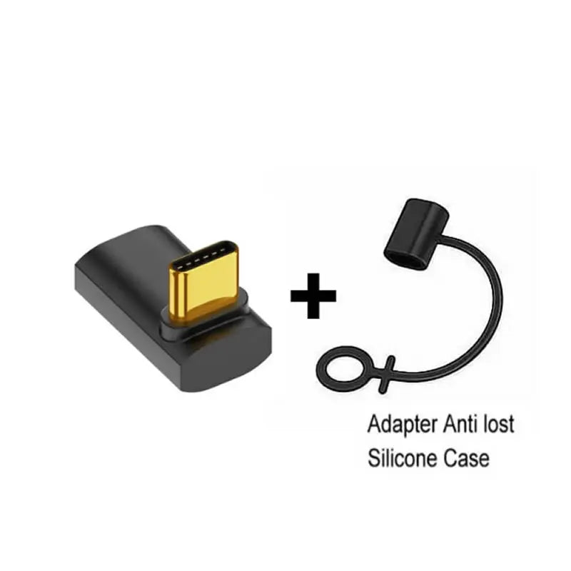 USB4 40Gbps 90° OTG USB-C Adapter | 100W 8K 60Hz Data Converter for MacBook iPad iPhone