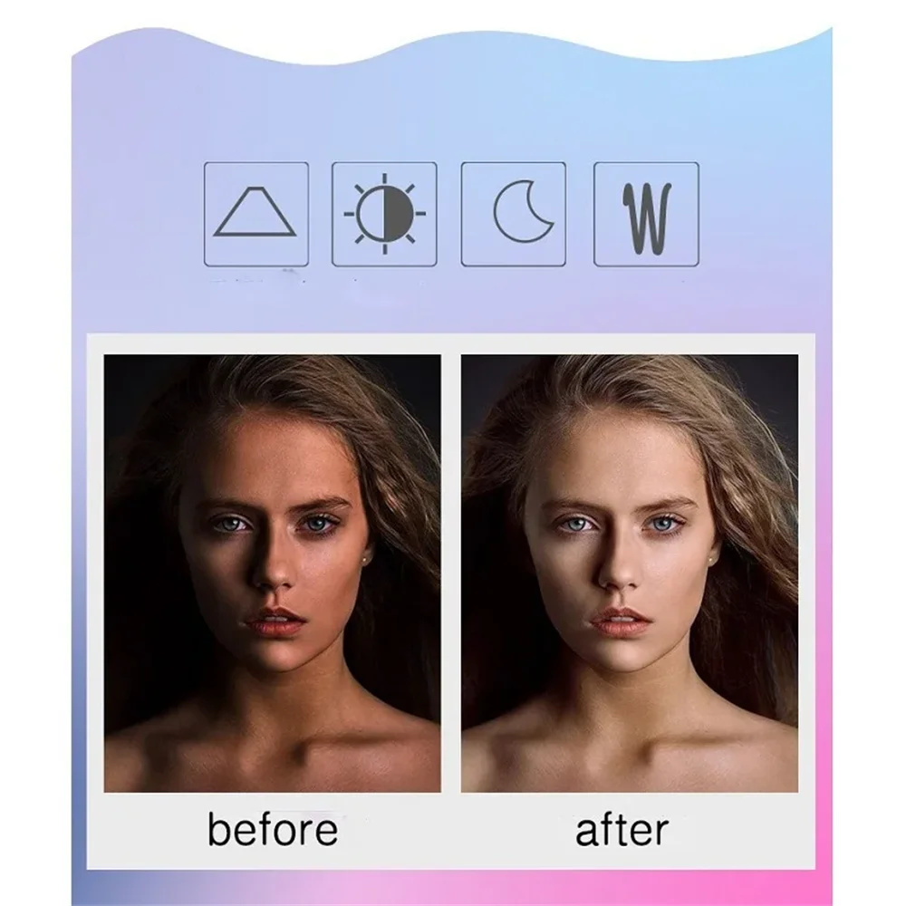 Clip-On LED Selfie Ring Light for Phone - Portable and Rechargeable