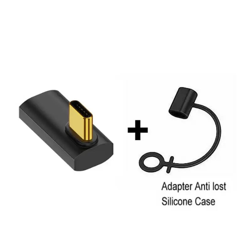 USB4 40Gbps 90° OTG USB-C Adapter | 100W 8K 60Hz Data Converter for MacBook iPad iPhone