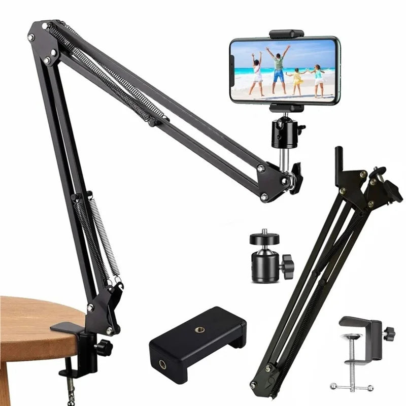 FANGTUOSI Flexible Gooseneck Phone Tripod – Desk Overhead Mount