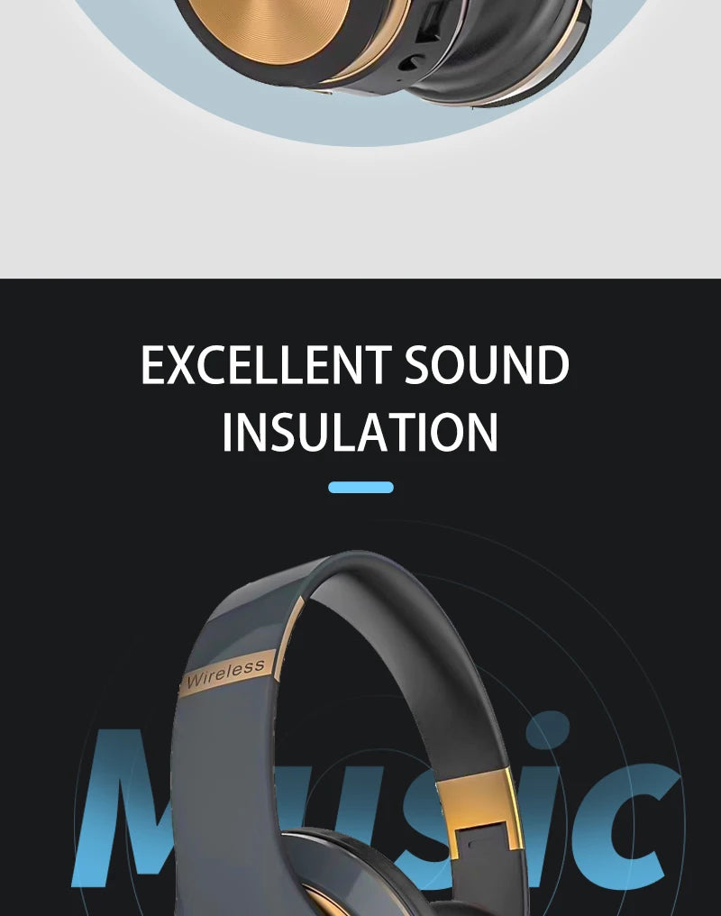 CHUYONG Bluetooth 5.0 ANC Headphones - aptX HD HiFi & Wireless + Wired Dual Mode
