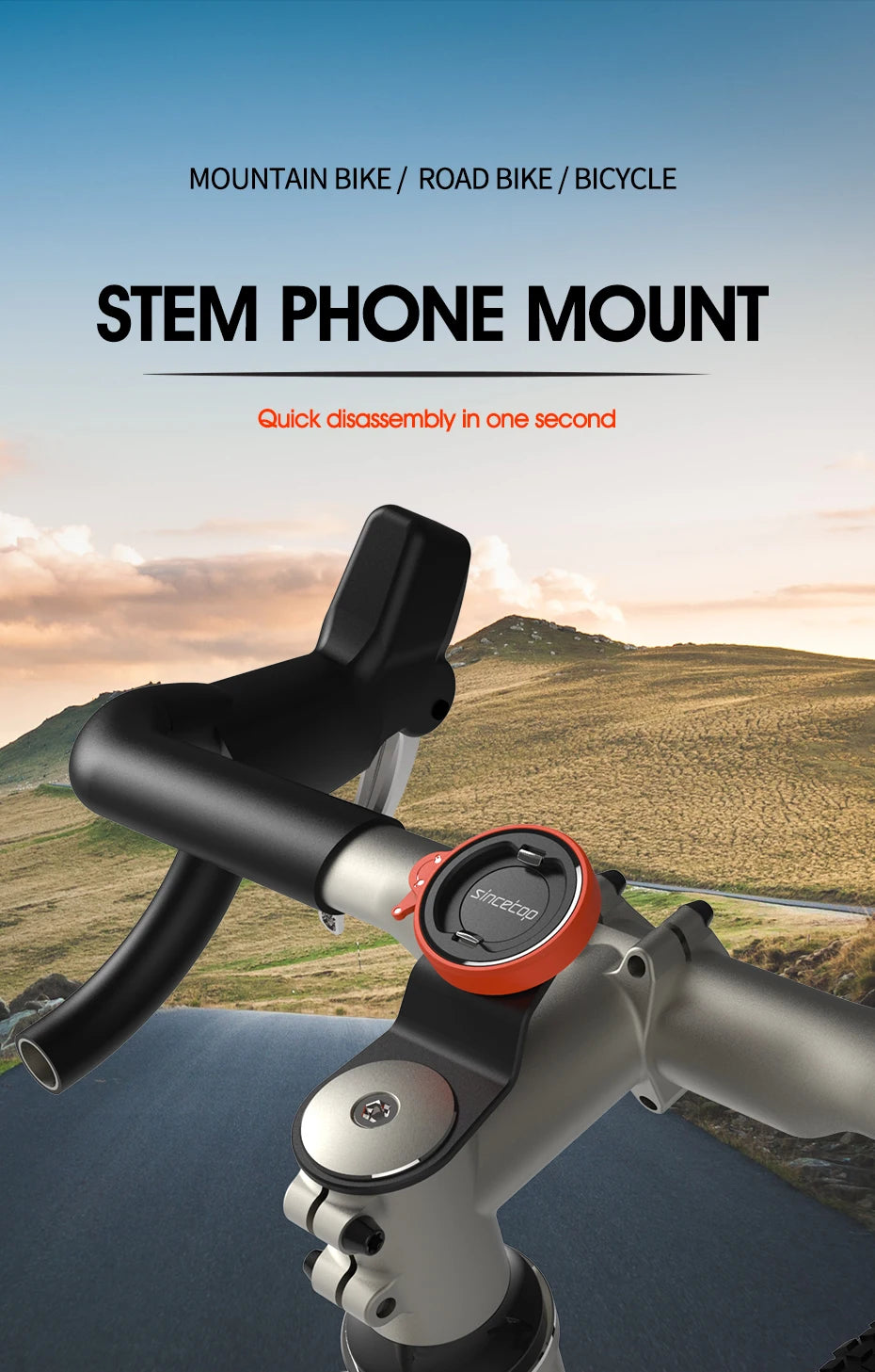 since-top-quick-mount-motorcycle-bike-phone-holder