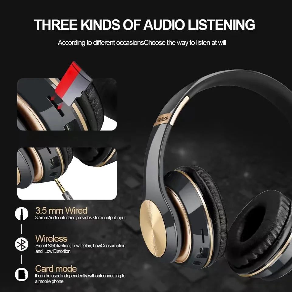 CHUYONG Bluetooth 5.0 ANC Headphones - aptX HD HiFi & Wireless + Wired Dual Mode