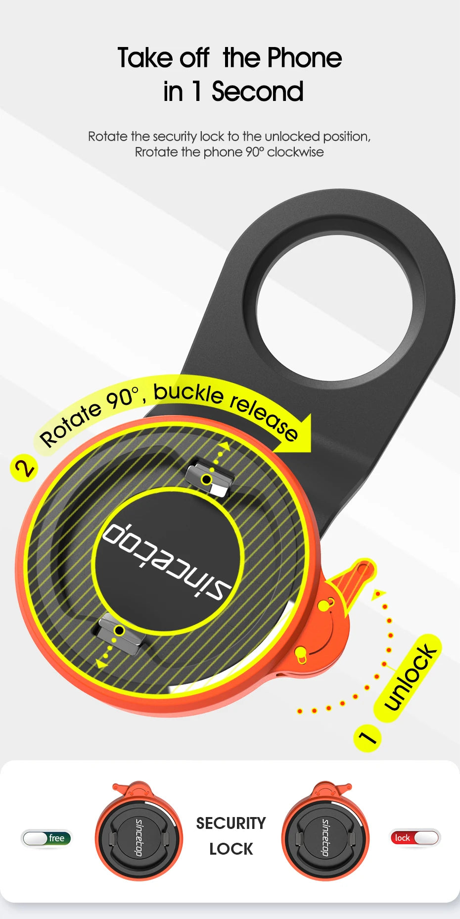 since-top-quick-mount-motorcycle-bike-phone-holder