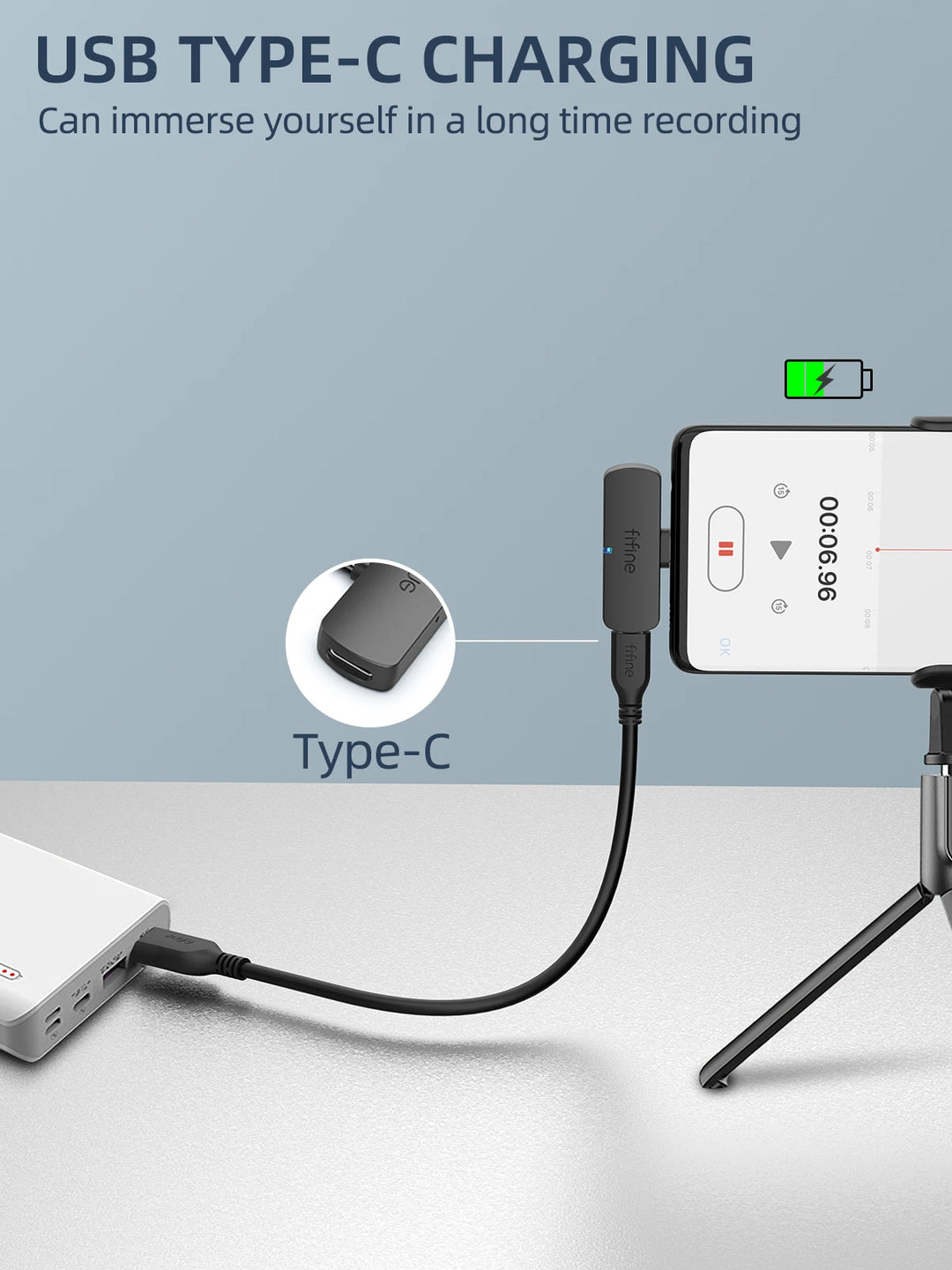 FIFINE M6 Wireless Lavalier Microphone Best for Audio