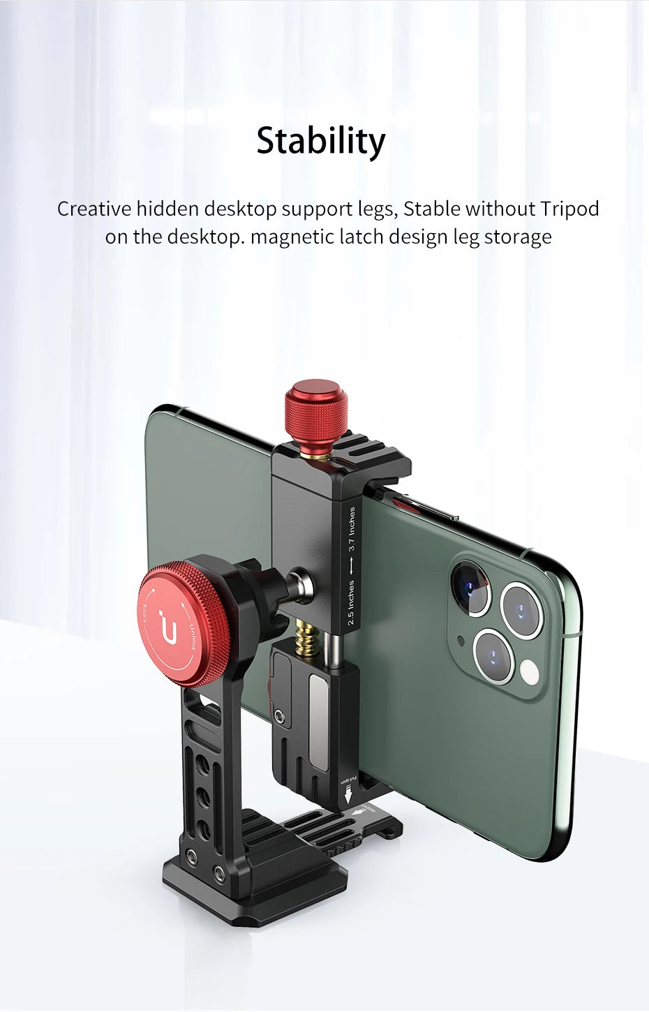 Ulanzi Universal Smartphone Tripod Mount Adapter for Vlogging and Streaming