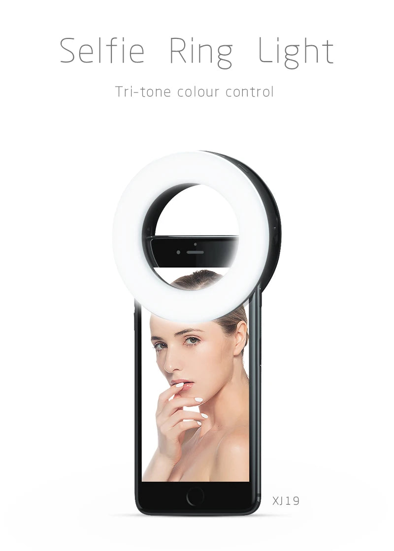 USB Rechargeable Selfie Ring Light
