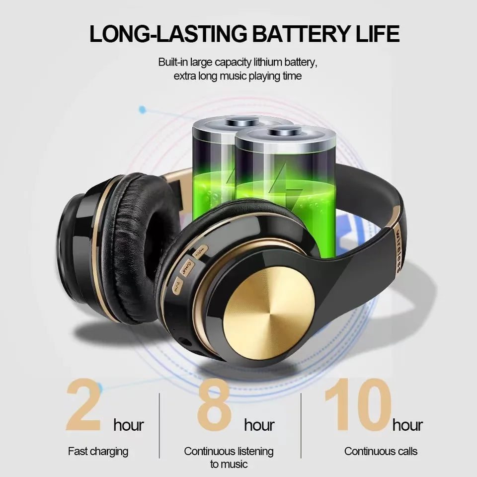 CHUYONG Bluetooth 5.0 ANC Headphones - aptX HD HiFi & Wireless + Wired Dual Mode