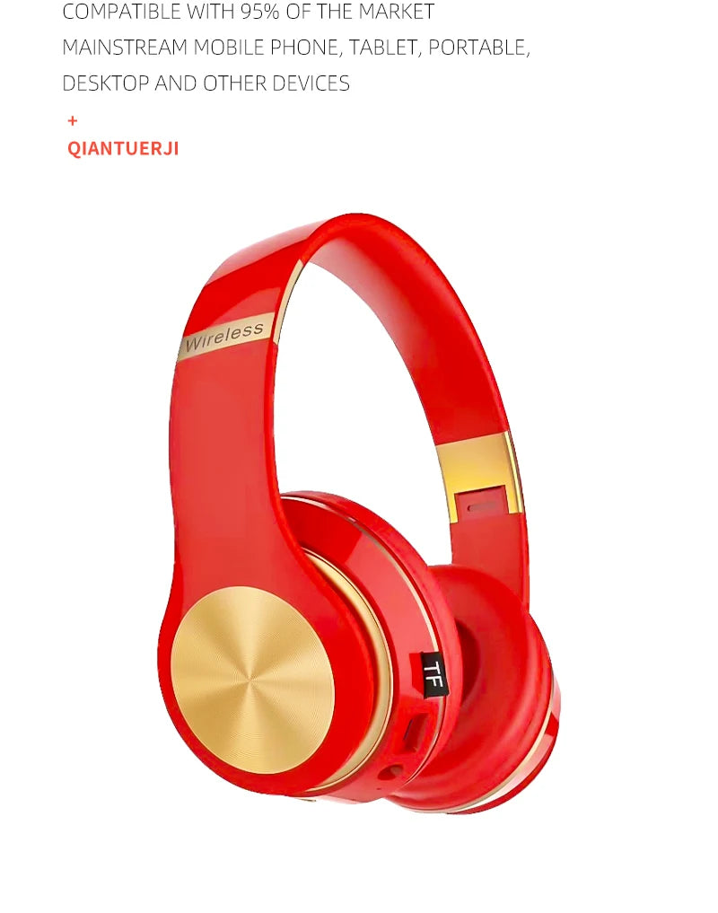 CHUYONG Bluetooth 5.0 ANC Headphones - aptX HD HiFi & Wireless + Wired Dual Mode