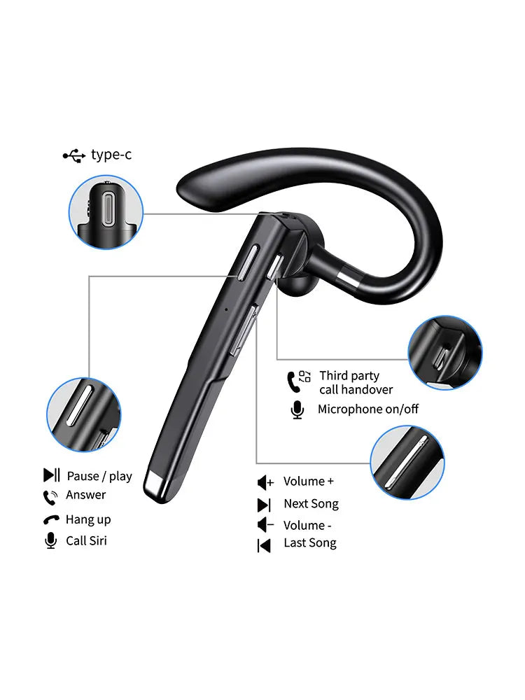 GDLYL Bluetooth Ear Hook Headset for Business