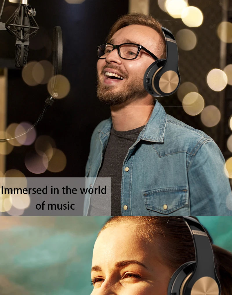 CHUYONG Bluetooth 5.0 ANC Headphones - aptX HD HiFi & Wireless + Wired Dual Mode