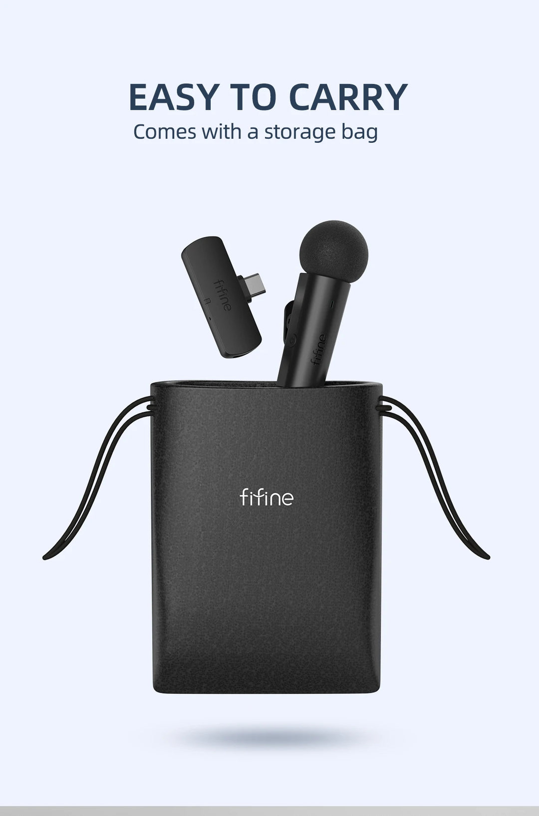 FIFINE M6 Wireless Lavalier Microphone Best for Audio