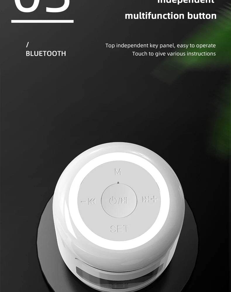 Lefon JM01 Portable Bluetooth Speaker & Alarm Clock Night Light FM Radio