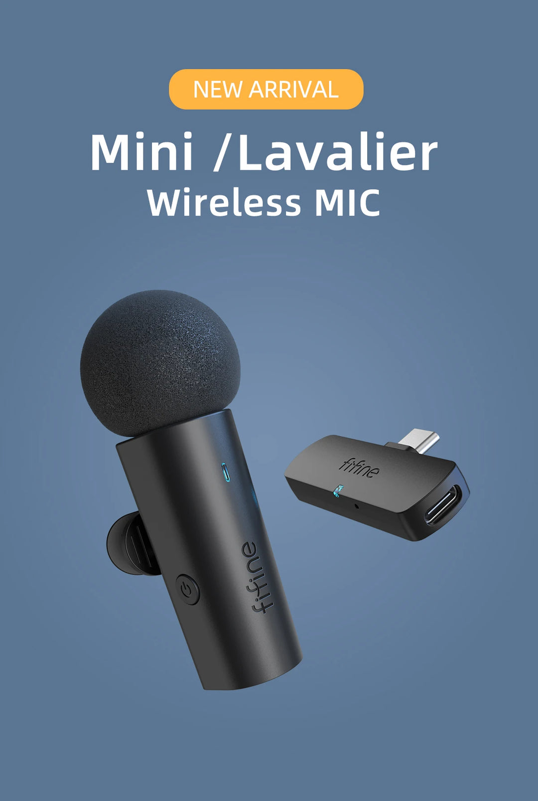 FIFINE M6 Wireless Lavalier Microphone Best for Audio