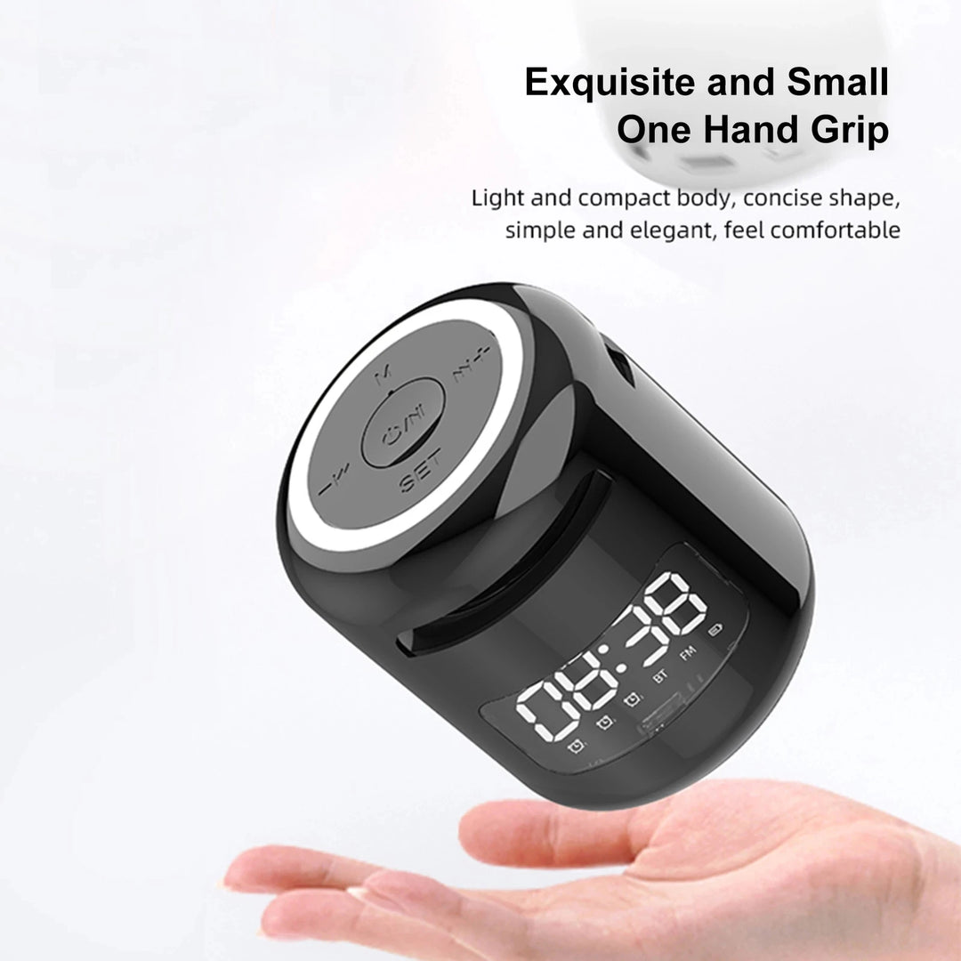 Lefon JM01 Portable Bluetooth Speaker & Alarm Clock Night Light FM Radio