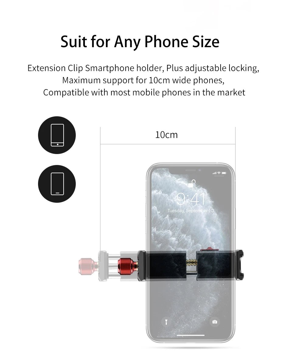 Ulanzi Universal Smartphone Tripod Mount Adapter for Vlogging and Streaming