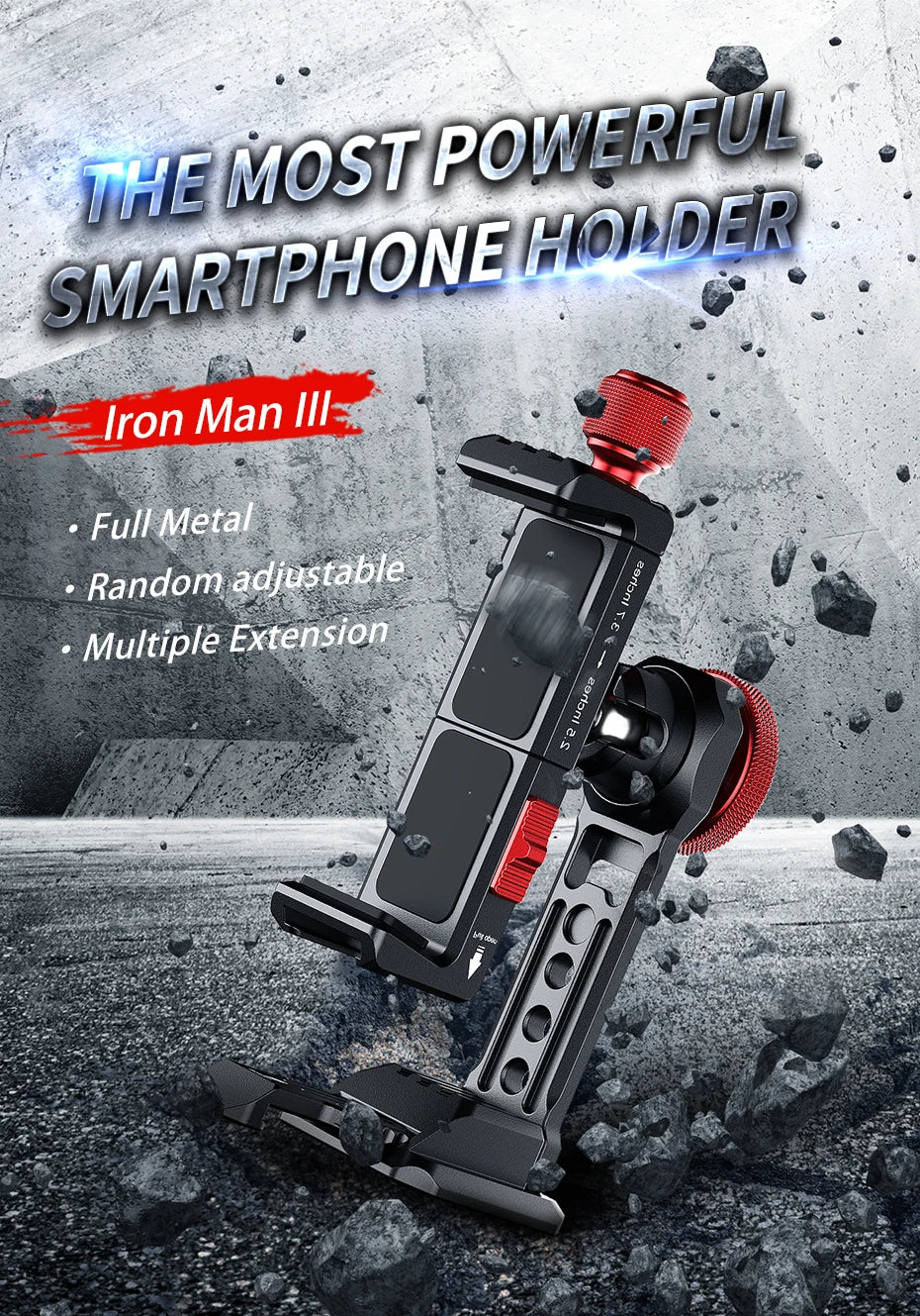 Ulanzi Universal Smartphone Tripod Mount Adapter for Vlogging and Streaming