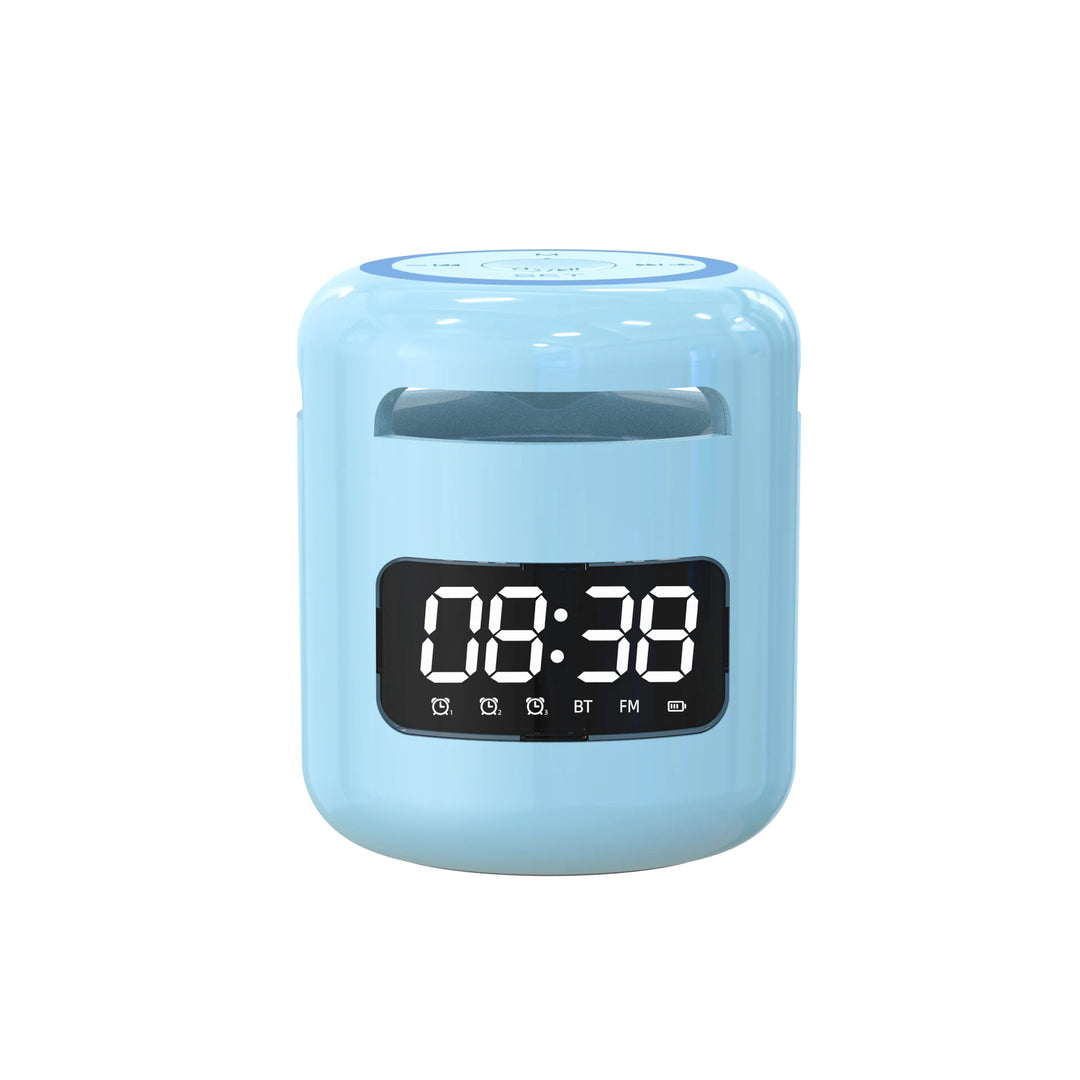 Lefon JM01 Portable Bluetooth Speaker & Alarm Clock Night Light FM Radio
